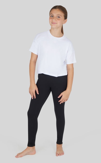 90 Degree by Reflex Girls 2 Pack Polarlux Everyday Full Length Tight and Polarlux Everyday Flared Leg Pant