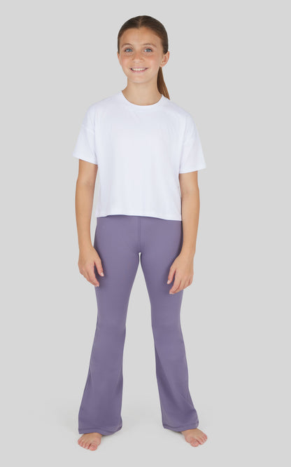90 Degree by Reflex Girls 2 Pack Polarlux Everyday Full Length Tight and Polarlux Everyday Flared Leg Pant