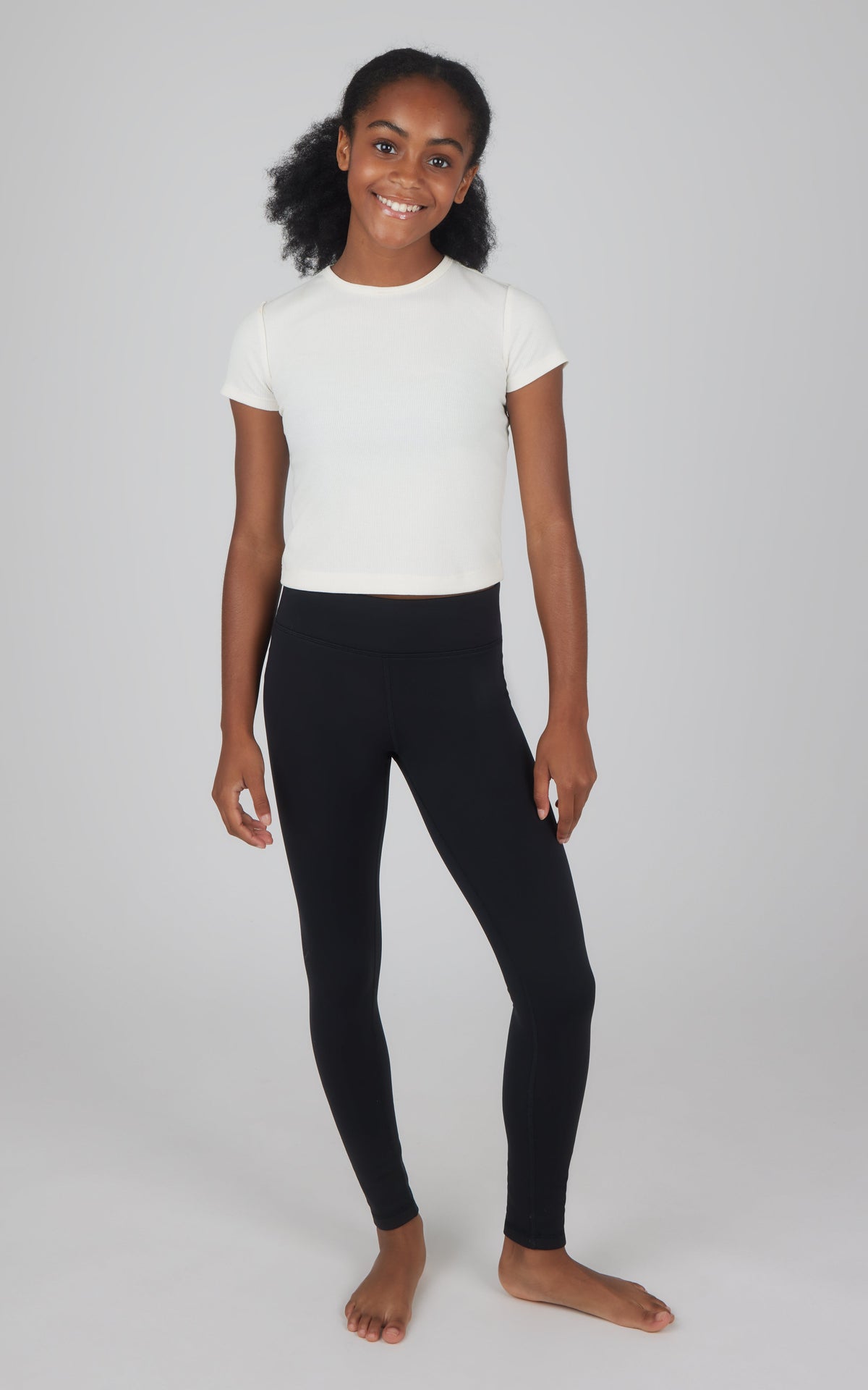 90 Degree by Reflex Girls 2 PK Polarlux Everyday Cargo Pocket Legging + Everyday Basic Legging