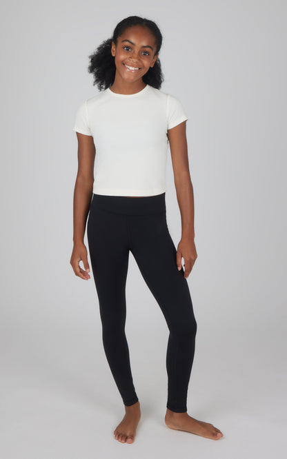 90 Degree by Reflex Girls 2 PK Polarlux Everyday Cargo Pocket Legging + Everyday Basic Legging