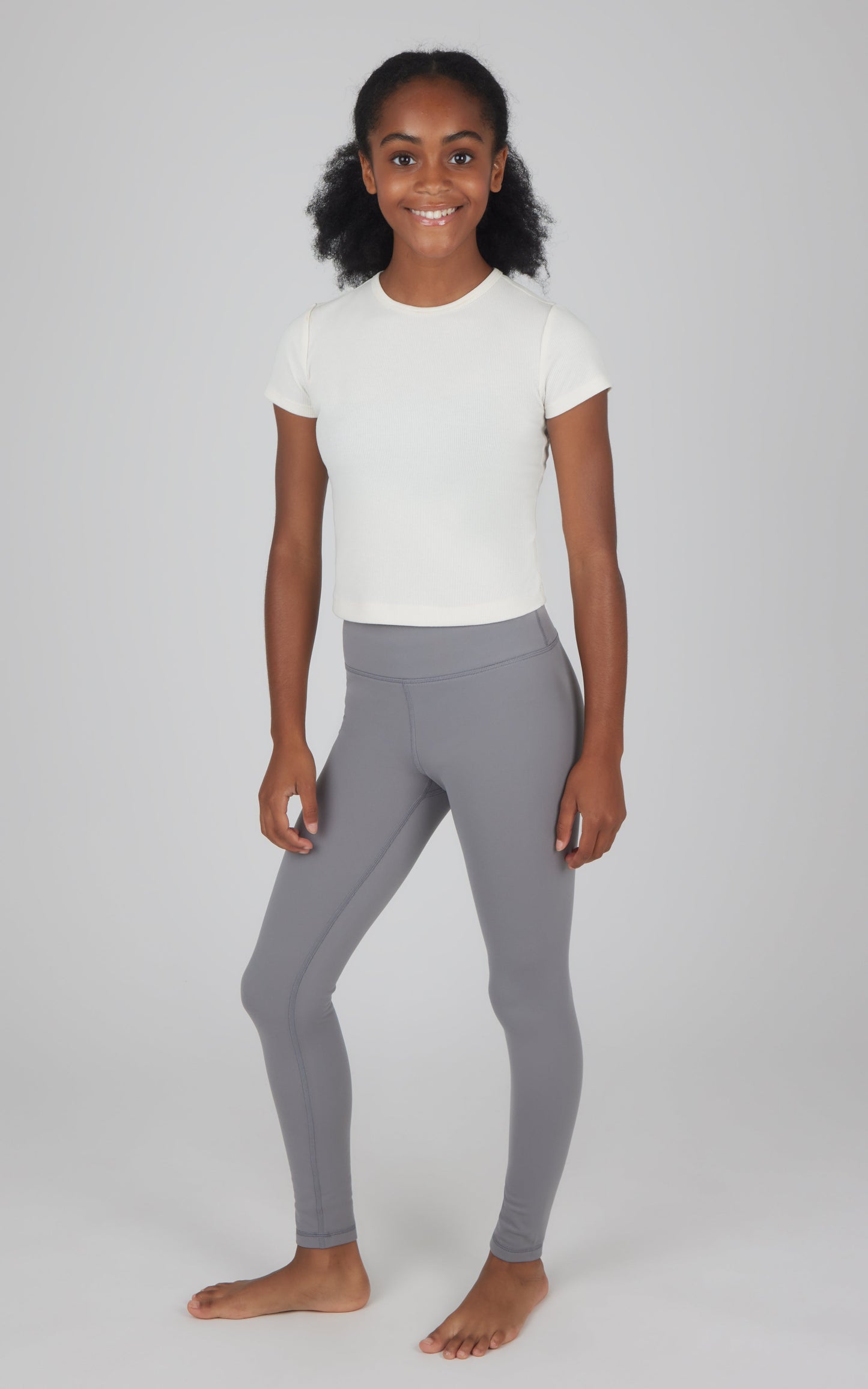 90 Degree by Reflex Girls 2 PK Polarlux Everyday Cargo Pocket Legging + Everyday Basic Legging