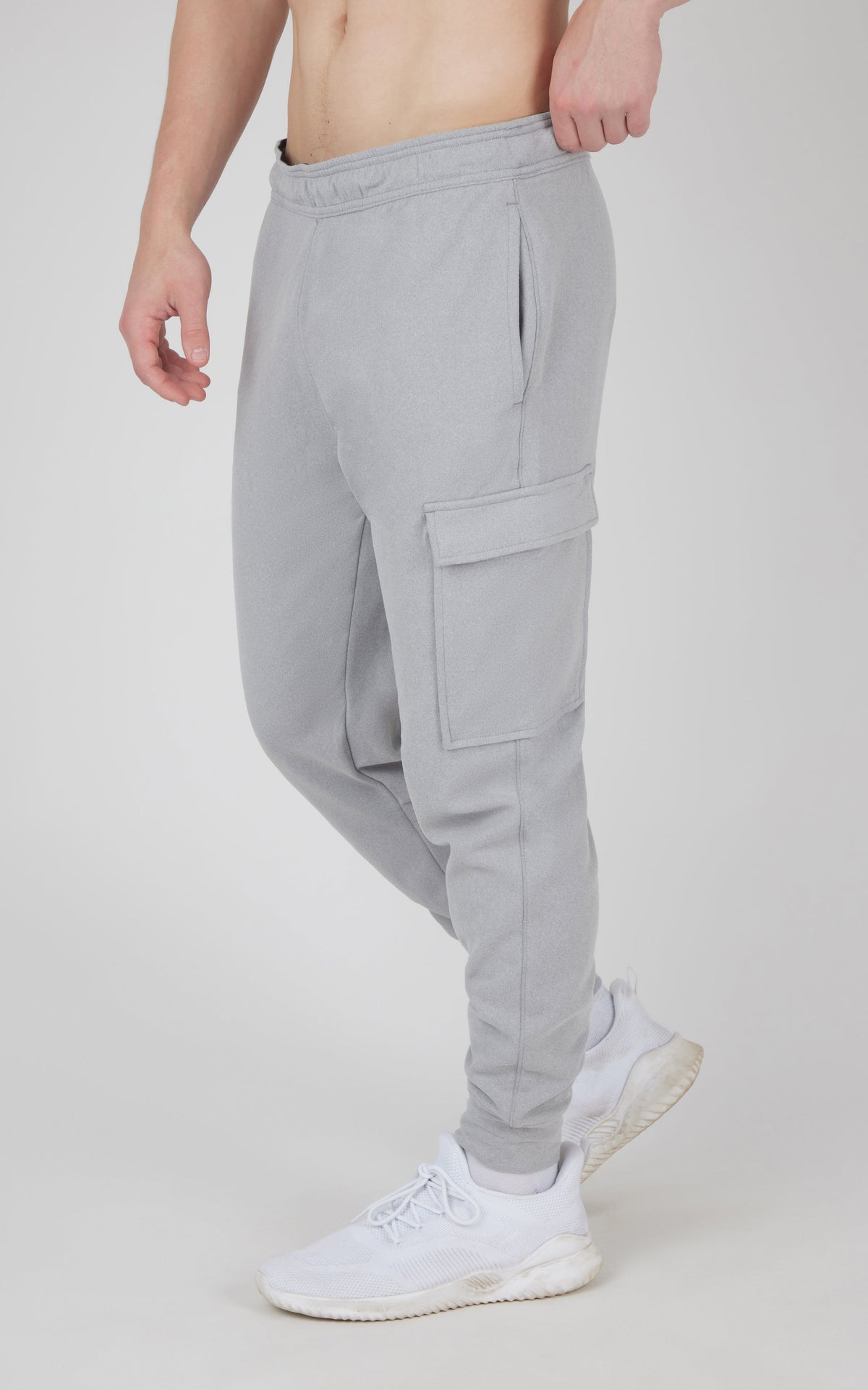 90 Degree by Reflex Men's Ultra Melange James Fleece Cargo Jogger