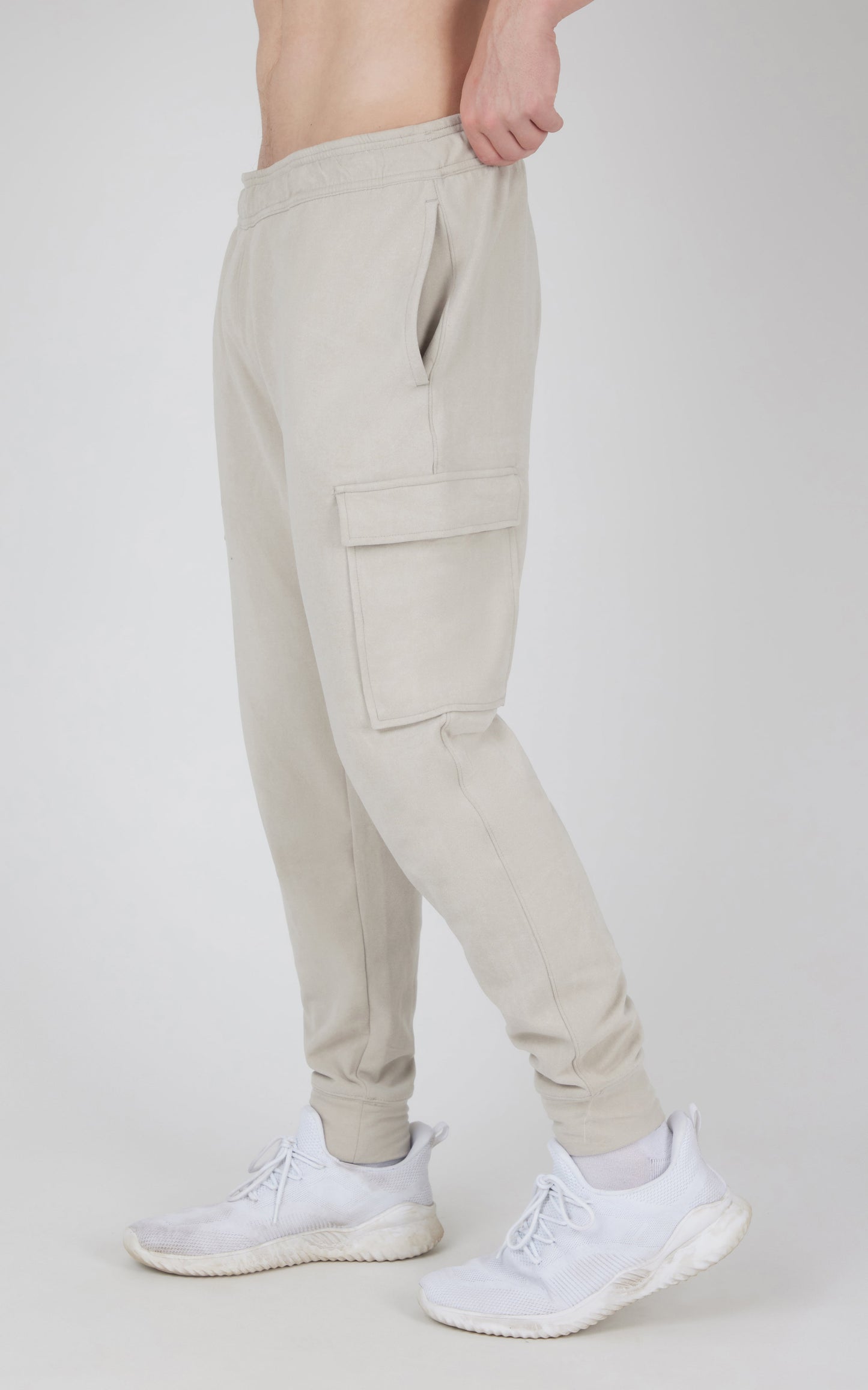 90 Degree by Reflex Men's Ultra Melange James Fleece Cargo Jogger