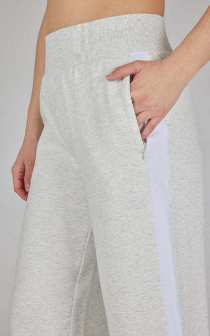 90 Degree by Reflex Cloud Plush Wide Leg Pant with Snap Detail