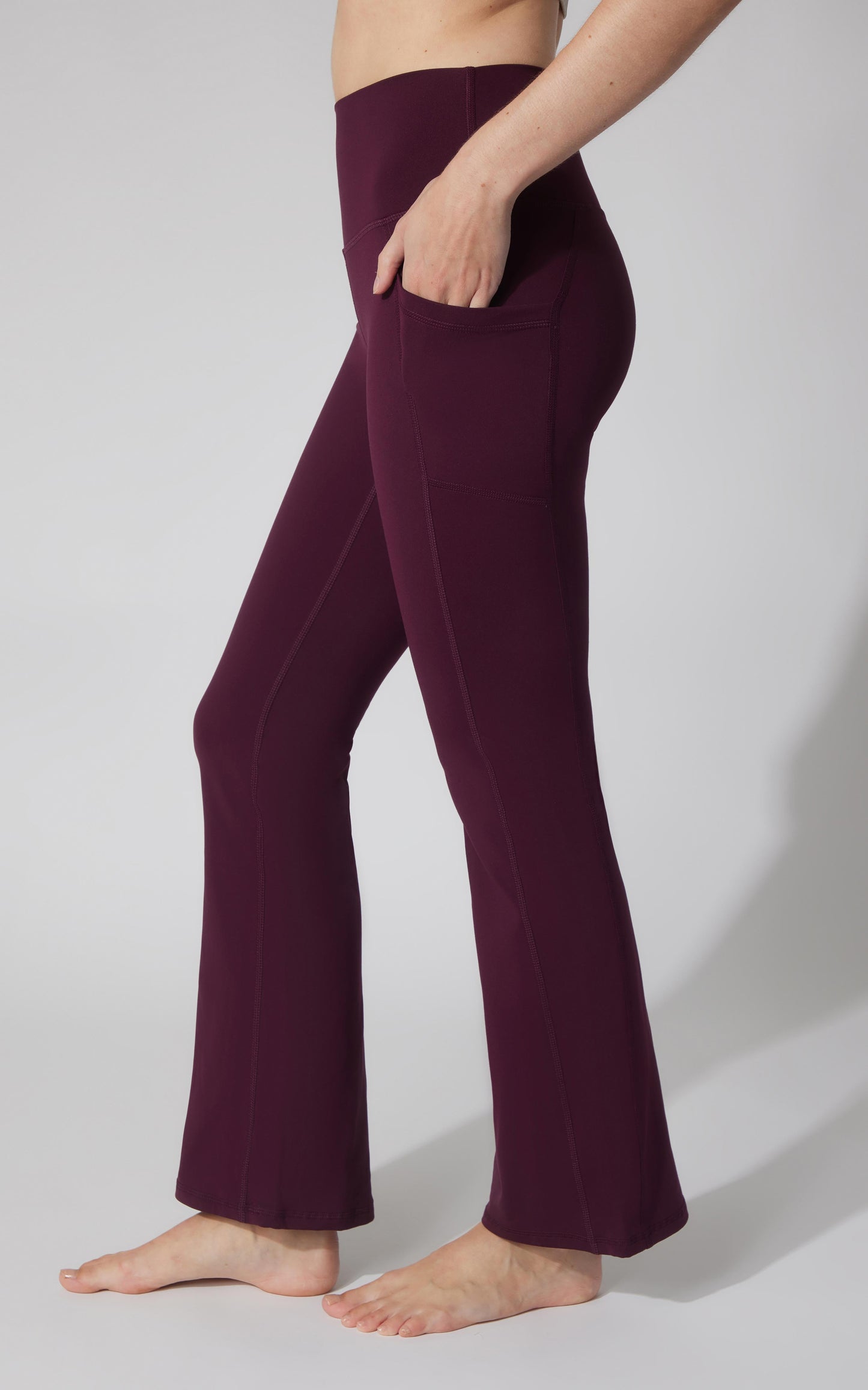 90 Degree by Reflex Polarlux Tribeca Elastic Free 29.5" Side Pocket Flare Leg Pant