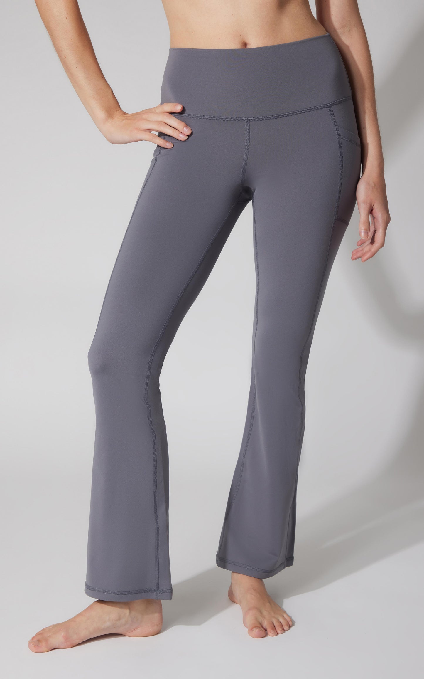 90 Degree by Reflex Polarlux Tribeca Elastic Free 29.5" Side Pocket Flare Leg Pant