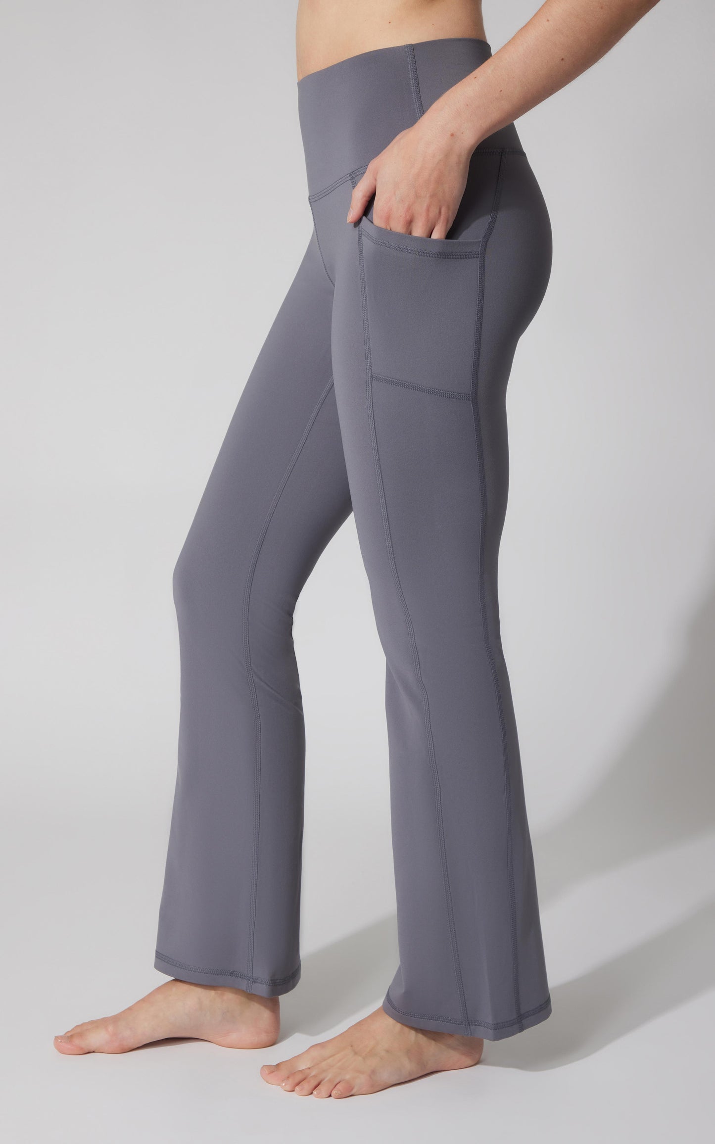 90 Degree by Reflex Polarlux Tribeca Elastic Free 29.5" Side Pocket Flare Leg Pant