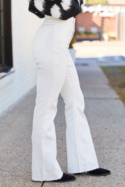 Esther White Flare Leg Jeans