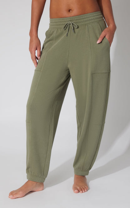 90 Degree by Reflex Washed Loop Terry Barrel Jogger