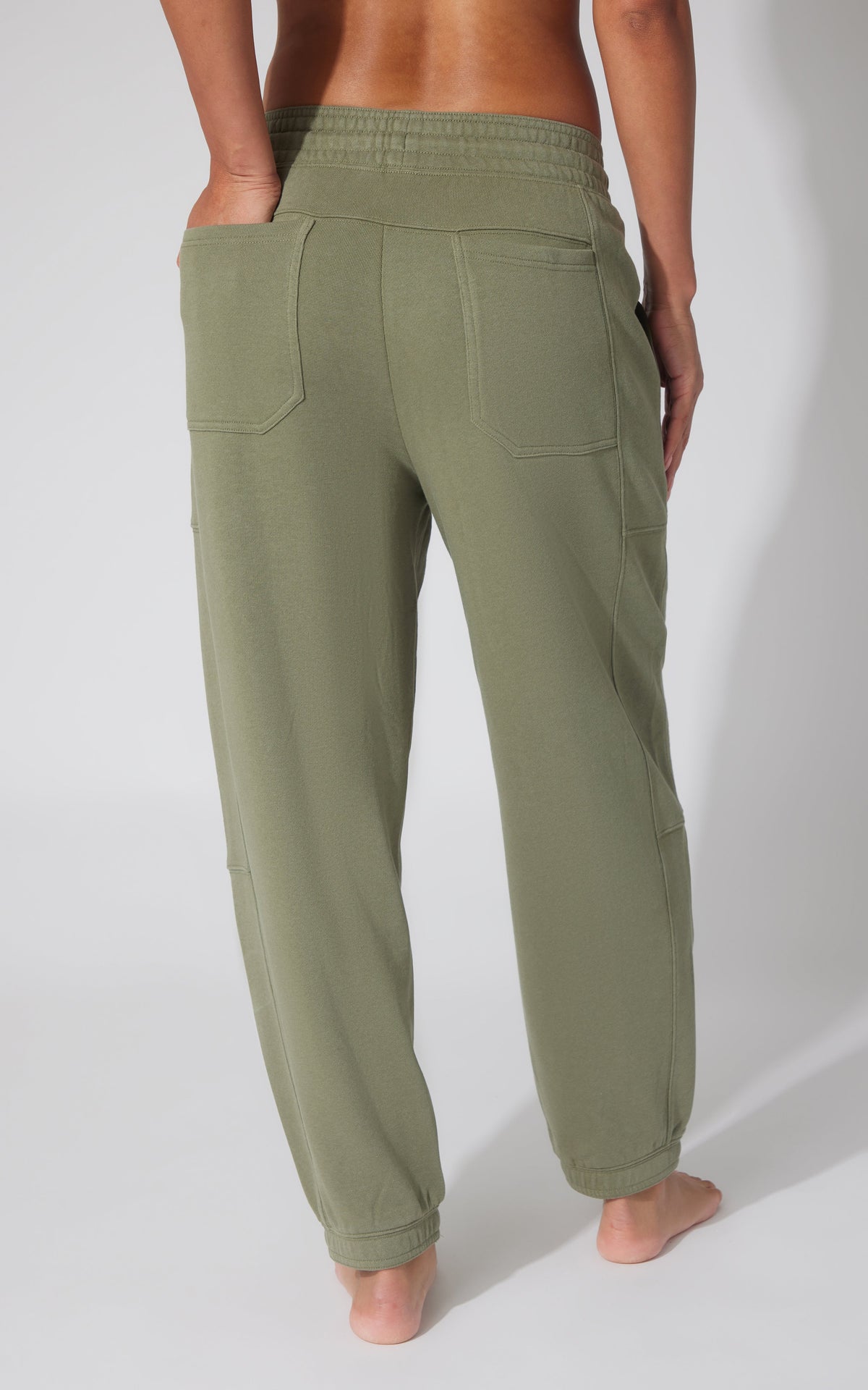 90 Degree by Reflex Washed Loop Terry Barrel Jogger