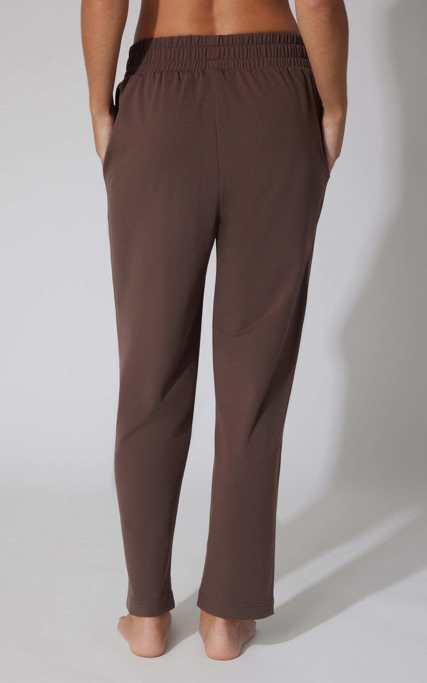 90 Degree by Reflex Lux Straight Leg Pant w Elastic Waist