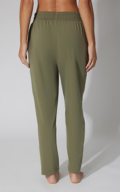 90 Degree by Reflex Lux Straight Leg Pant w Elastic Waist