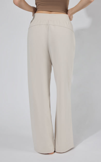 90 Degree by Reflex Lux Park Ave Wide Leg Pleated Pant W/ Side Pockets