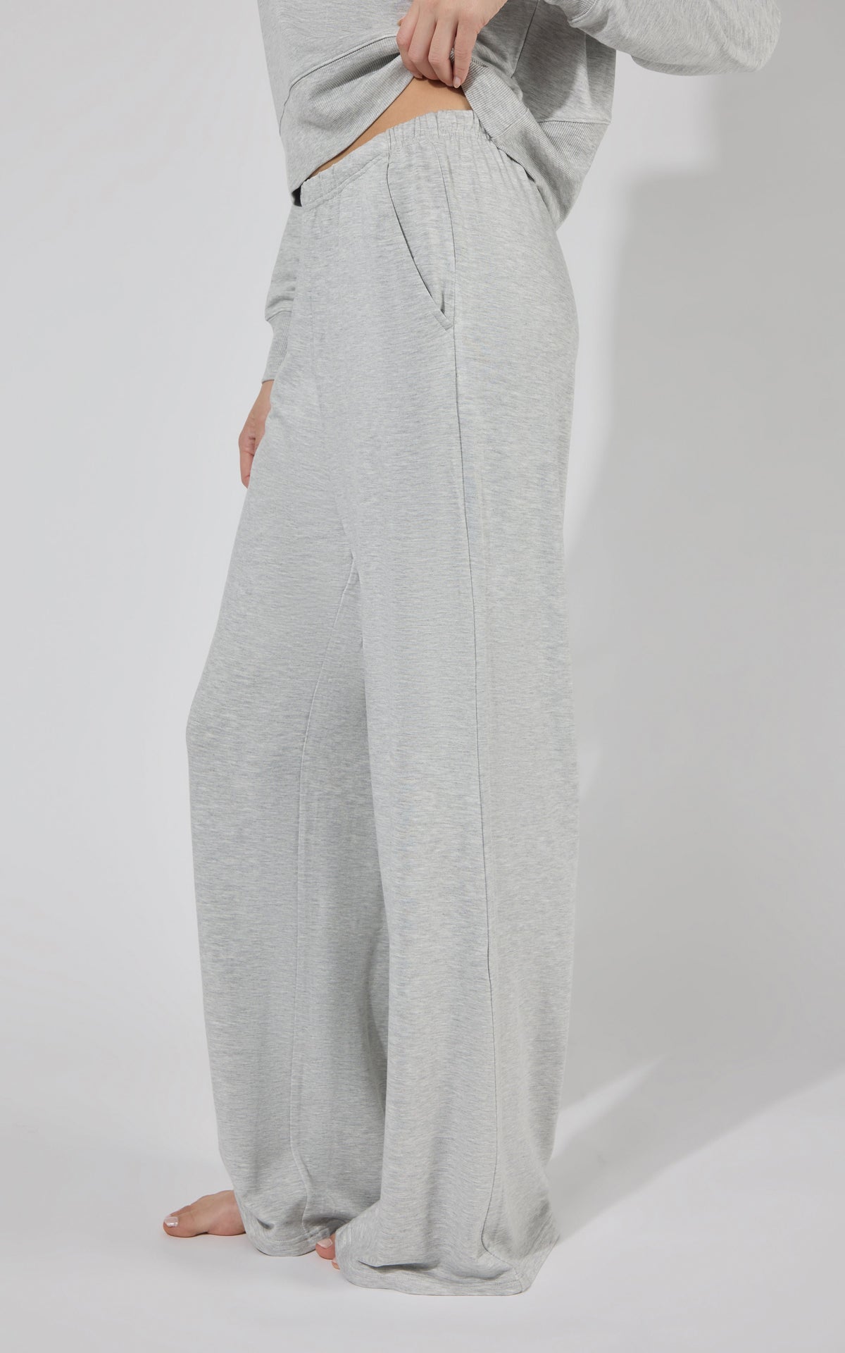 90 Degree by Reflex Modal Terry Relaxed Wide Pant