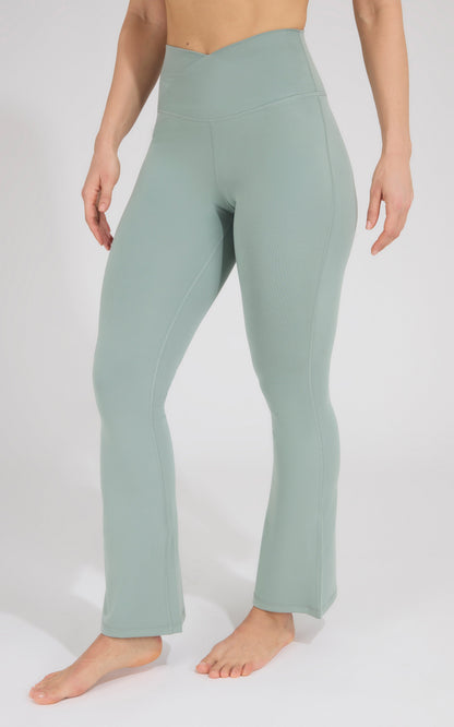 90 Degree by Reflex Lux Madison Crossover Waist 7/8 Flared Leg