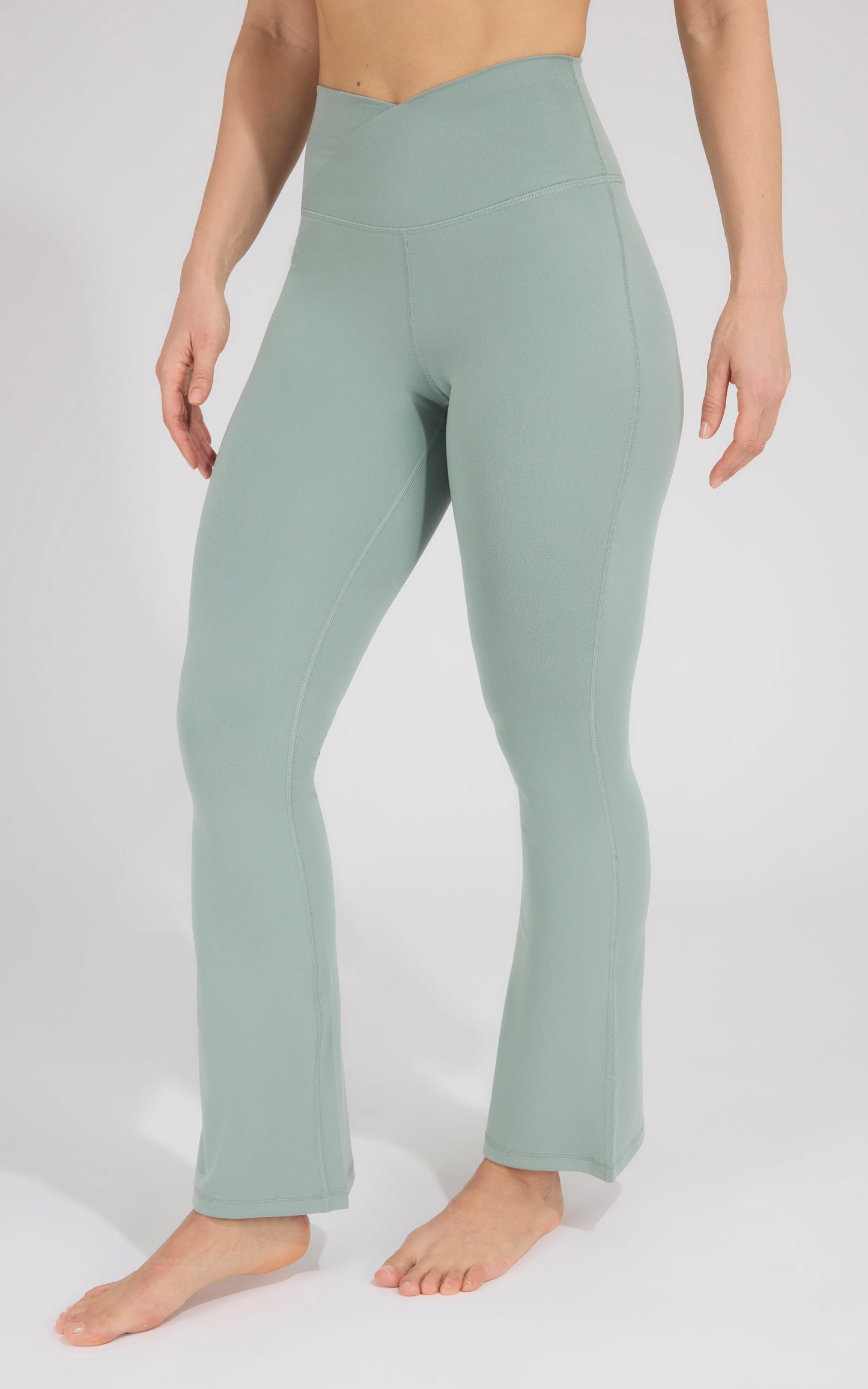 90 Degree by Reflex Lux Madison Crossover Waist 7/8 Flared Leg