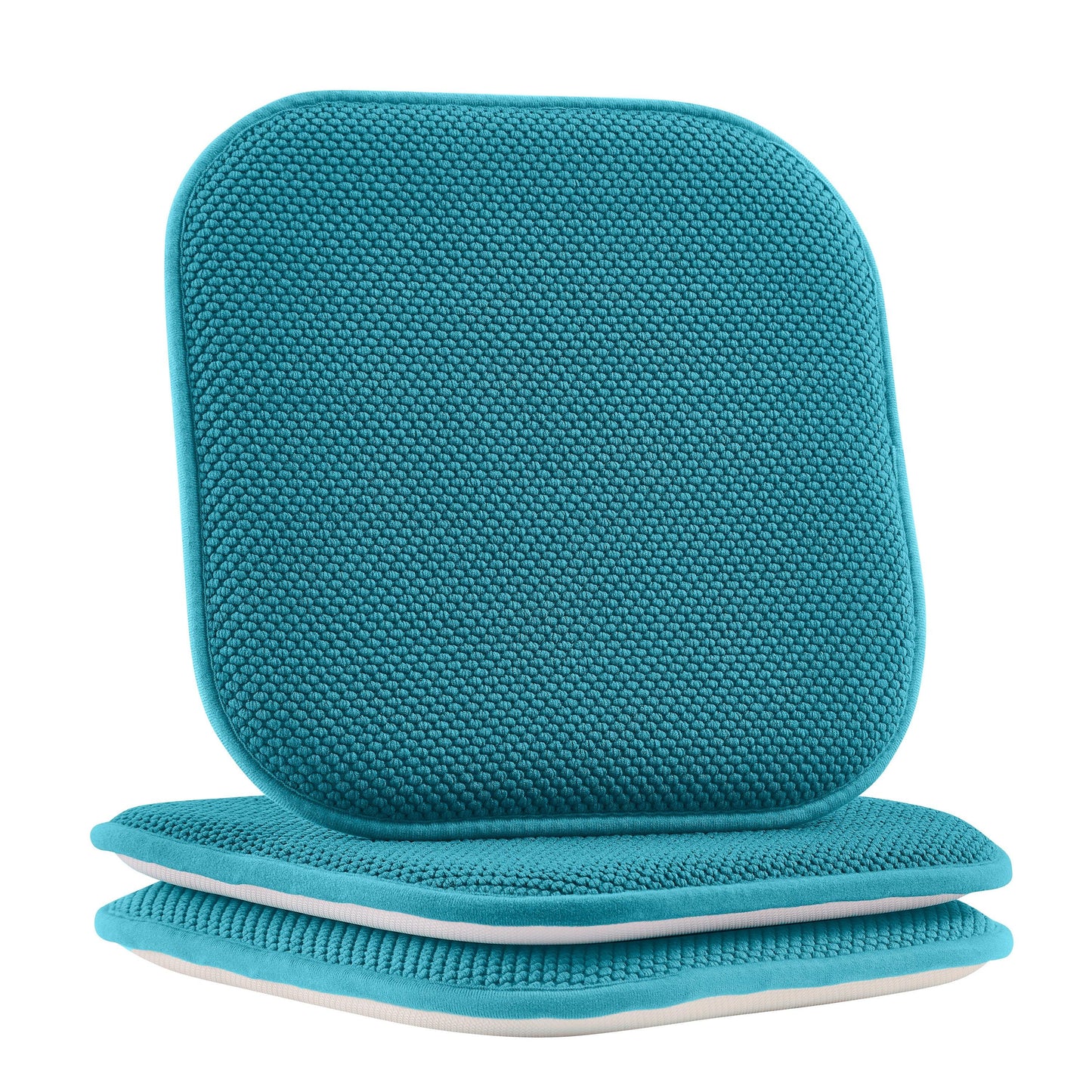 Elegant Comfort 2 Pack Textured Chair Cushion Covers - Skid-Proof Rubber Backing