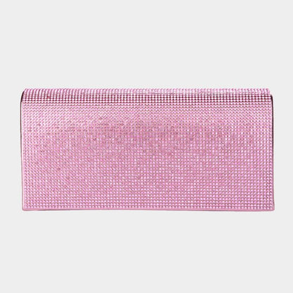 Bling Solid Evening Clutch Crossbody Bag