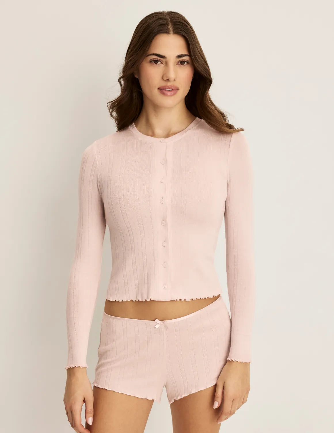 Pointelle Cardigan