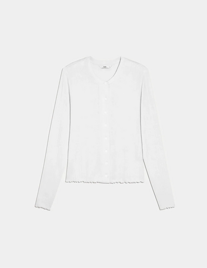Pointelle Cardigan