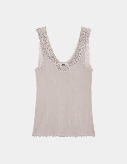 Pointelle Lace Tank