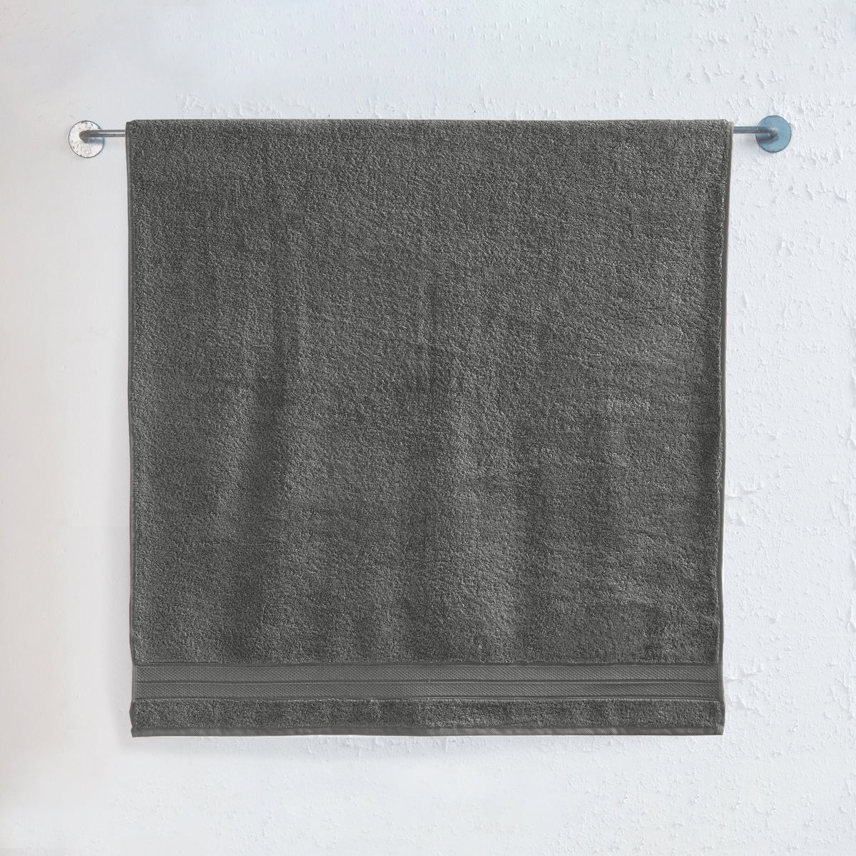 Elegant Comfort 1 Piece Premium Turkish Cotton Three Line Popcorn Jumbo Towel, 35x 70 inch