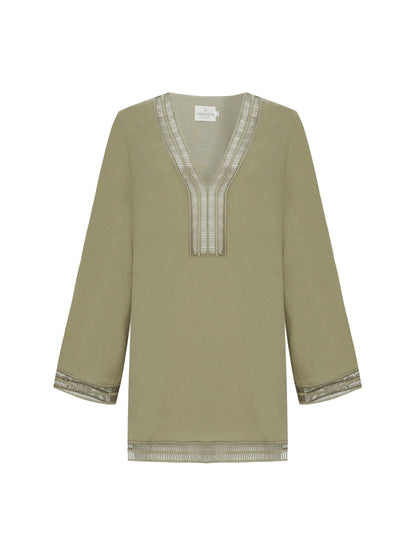 Positano Dress - Khaki Green