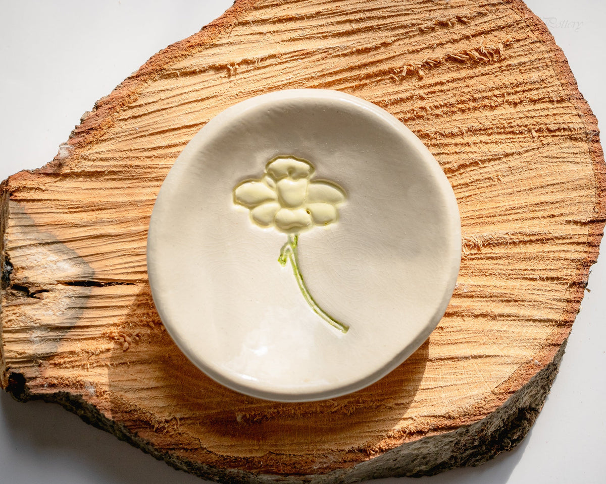 Birth Flower Ring Dish