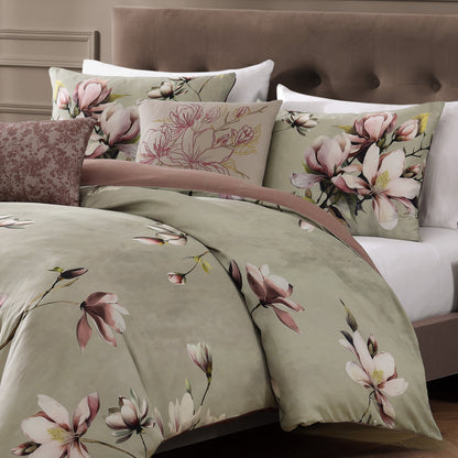 Bebejan Purple Lilies 5 Piece Reversible Comforter Set