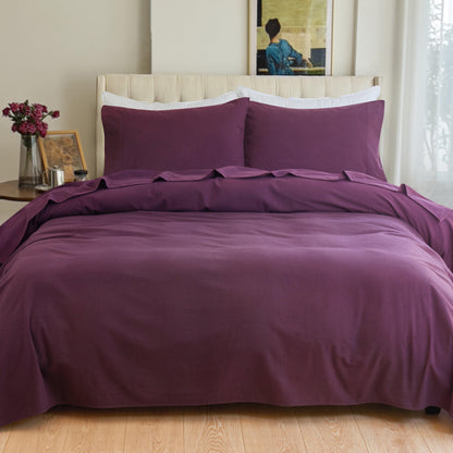 Elegant Comfort 4-Piece Cotton Flannel Sheet Set - 100% Turkish Cotton