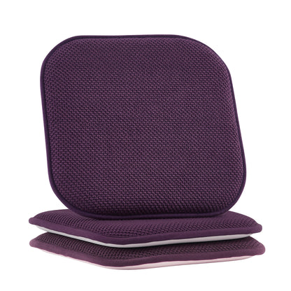 Elegant Comfort 2 Pack Textured Chair Cushion Covers - Skid-Proof Rubber Backing