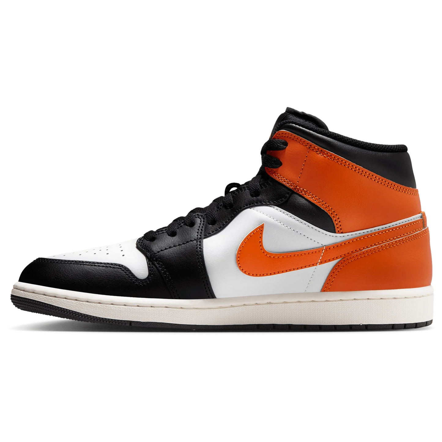 Air Jordan Men's Retro 1 Mid 'Black Toe Starfish'