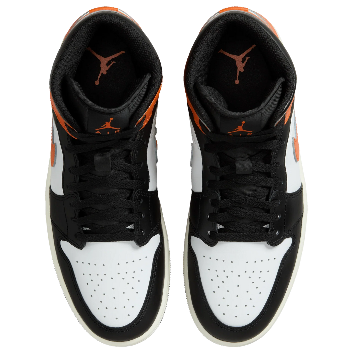 Air Jordan Men's Retro 1 Mid 'Black Toe Starfish'