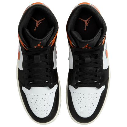 Air Jordan Men's Retro 1 Mid 'Black Toe Starfish'