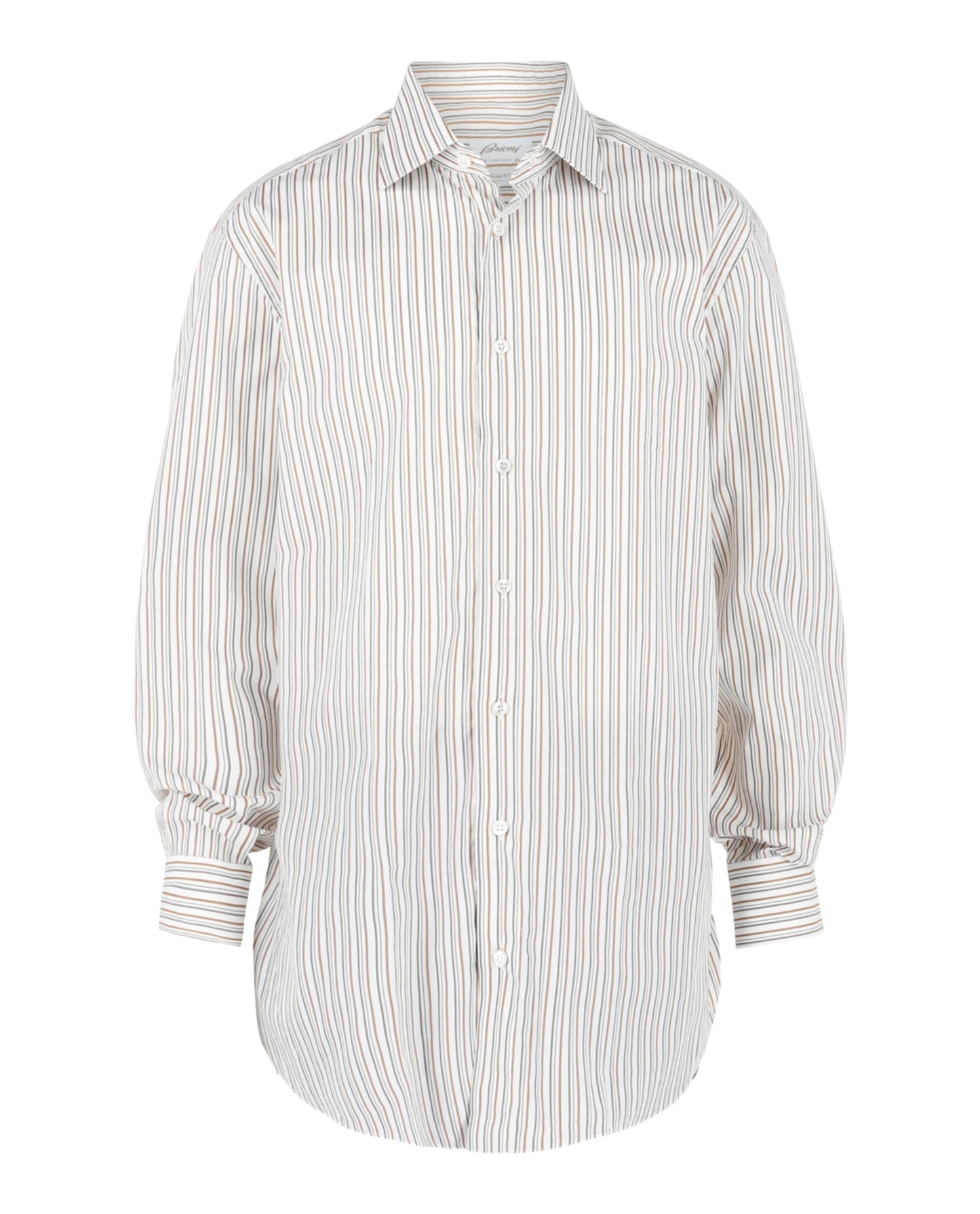 Brioni Striped Button-Up Shirt