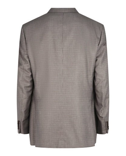 Brioni Houndstooth Single-Breasted Blazer