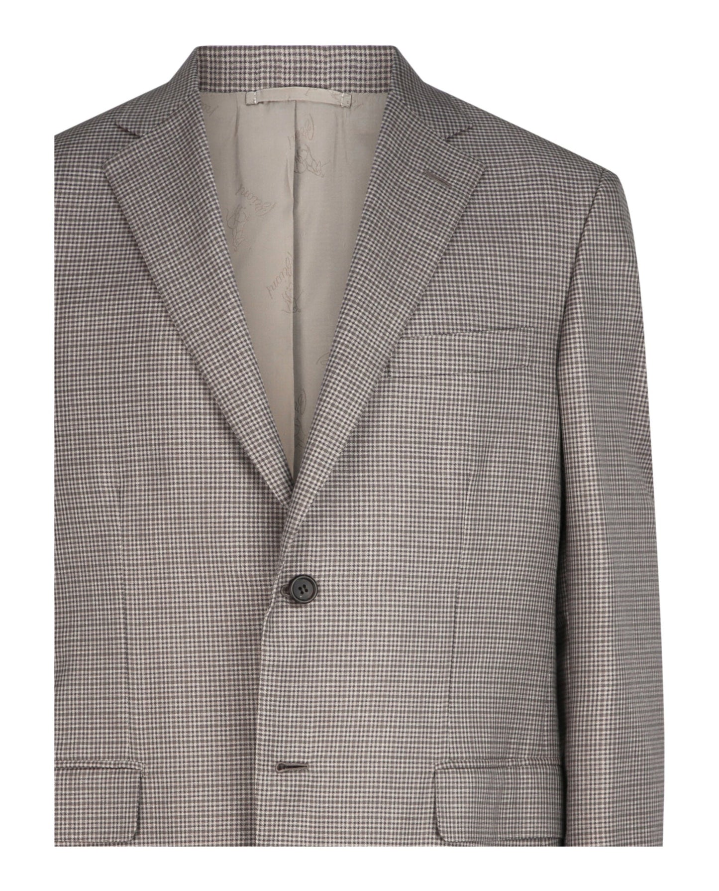 Brioni Houndstooth Single-Breasted Blazer
