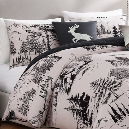 Bebejan Rocky Mountains 5 Piece Reversible Comforter Set