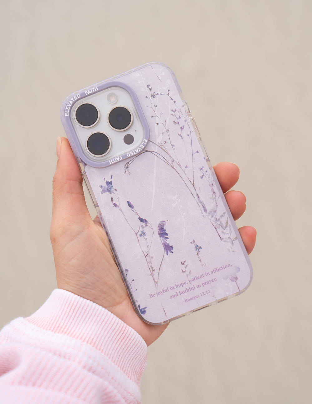 Elevated Faith Romans 12:12 Phone Case