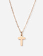 Elevated Faith Rose Gold Cross Necklace