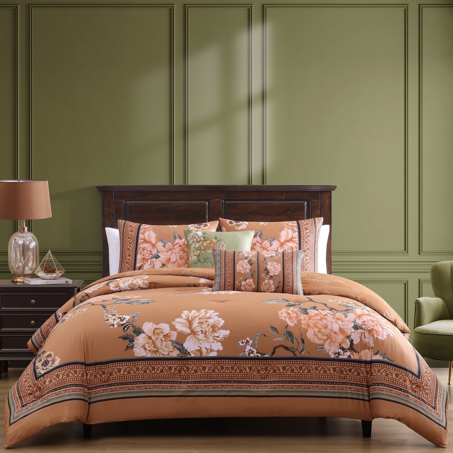 Bebejan Rossana 5 Piece Reversible Comforter Set