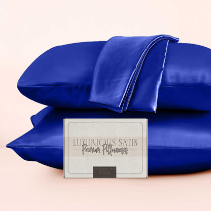 Elegant Comfort Set of 2 - Satin Pillowcases
