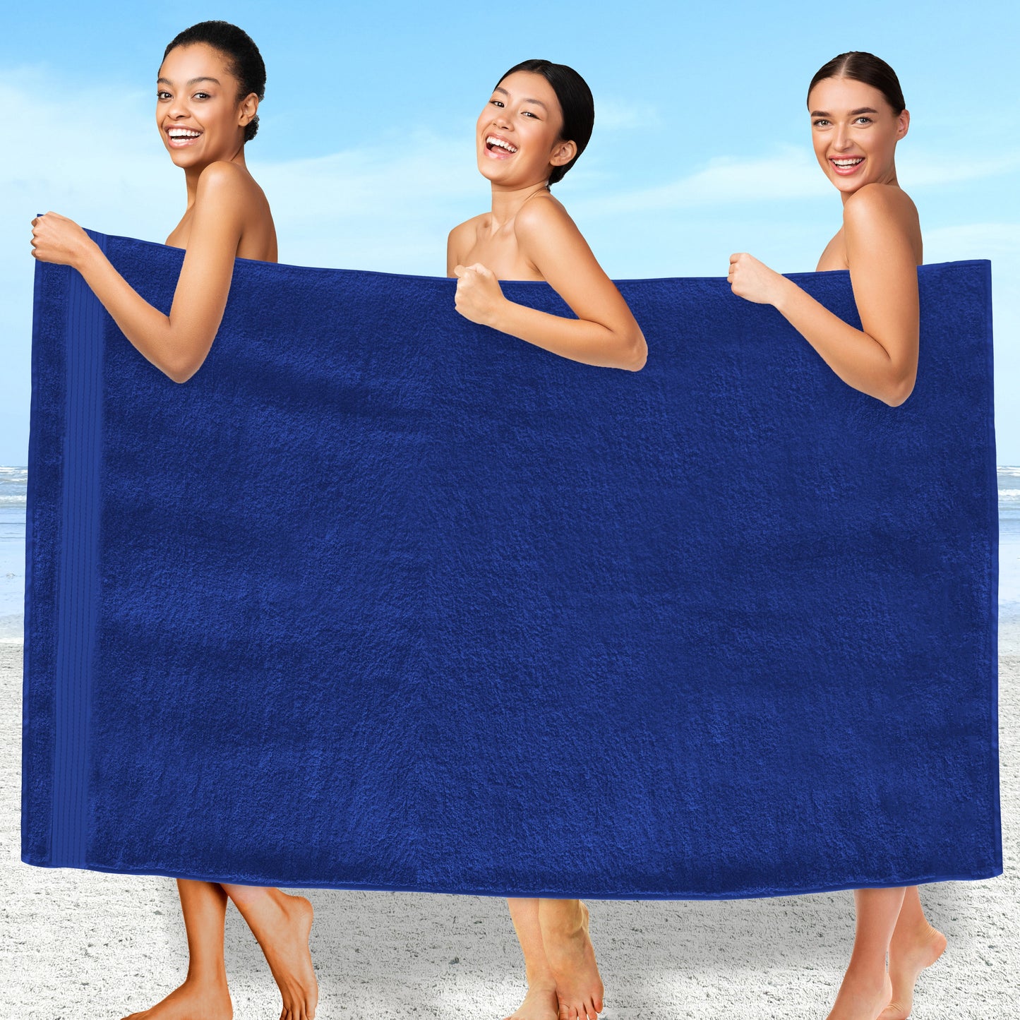 Elegant Comfort 1 Piece Premium Turkish Cotton Oversized Bath Sheet Towel 40 x 80 Inch