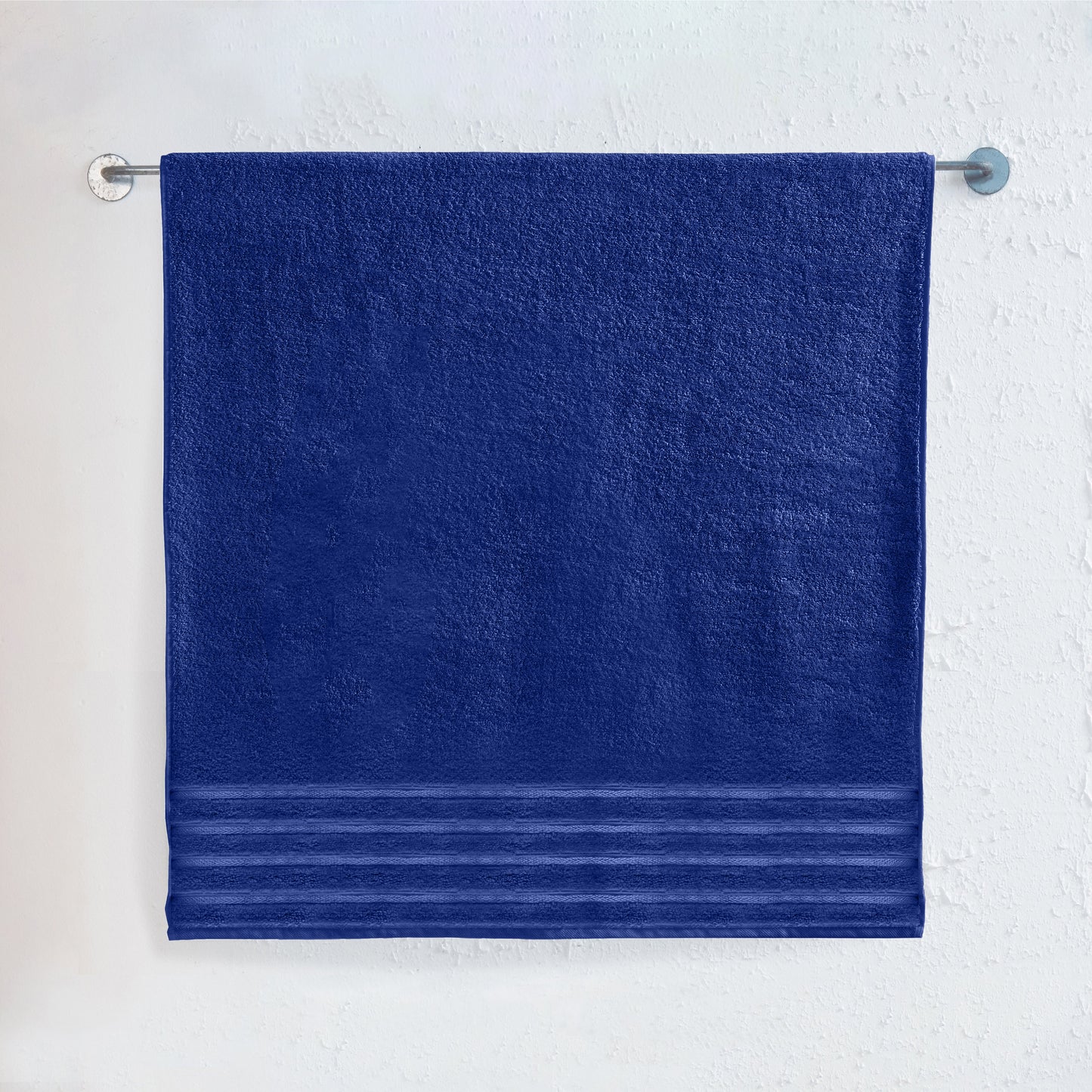 Elegant Comfort 1-Piece Premium Turkish Cotton 4 Lines Stripe Jumbo Towel, 35x 70 inch