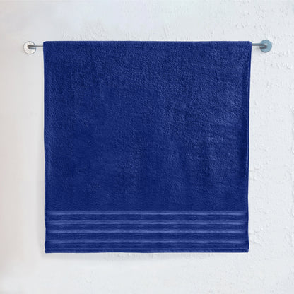 Elegant Comfort 1-Piece Premium Turkish Cotton 4 Lines Stripe Jumbo Towel, 35x 70 inch