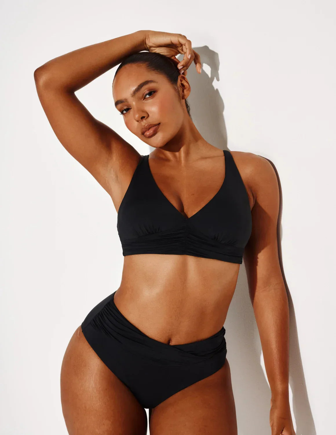 Sculpt Ruched Bikini Swim Bottom