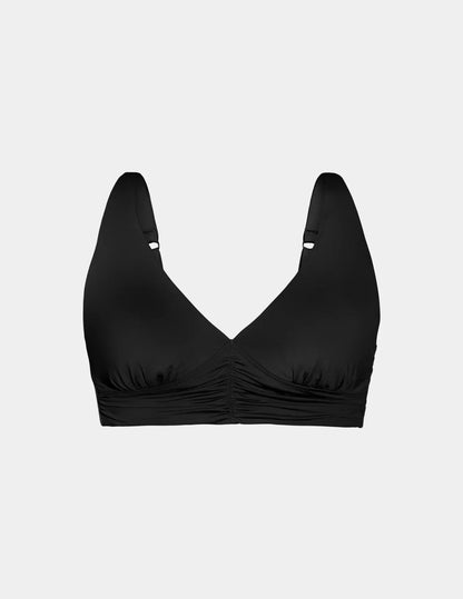 Ruched Deep V Bikini Top - Last Call