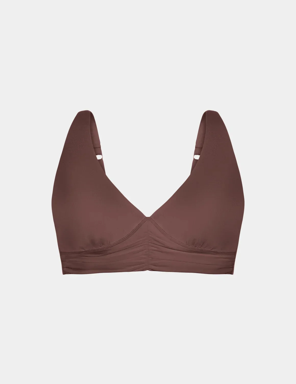 Ruched Deep V Bikini Top - Last Call