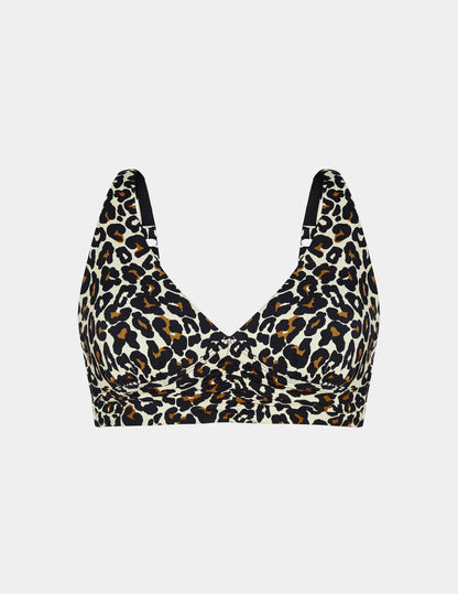 Ruched Deep V Bikini Top - Last Call