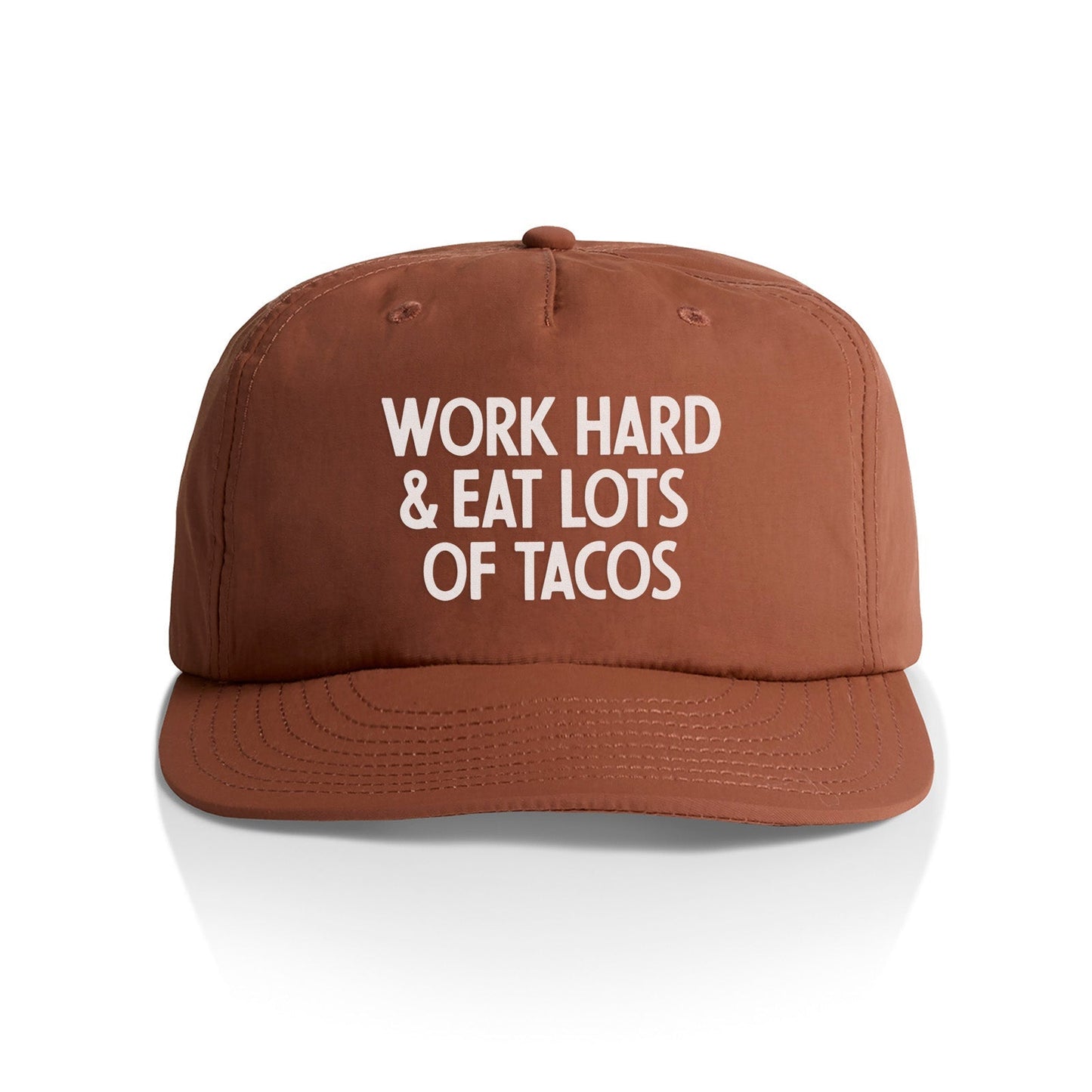 Frankie Jean Work Hard & Eat Tacos Nylon Snapback
